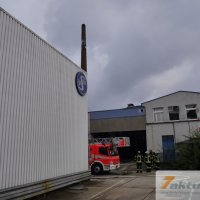 Brand mit sehr starker Rauchentwicklung in leerstehender Fabrikhalle (S-Feuerbach)