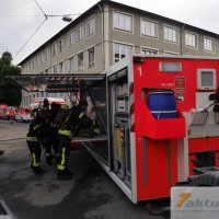 Brand mit sehr starker Rauchentwicklung in leerstehender Fabrikhalle (S-Feuerbach)