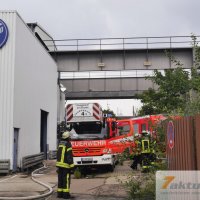 Brand mit sehr starker Rauchentwicklung in leerstehender Fabrikhalle (S-Feuerbach)